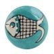 2 Pieces Sea Green Fish Ceramic Wine Bottle Stopper